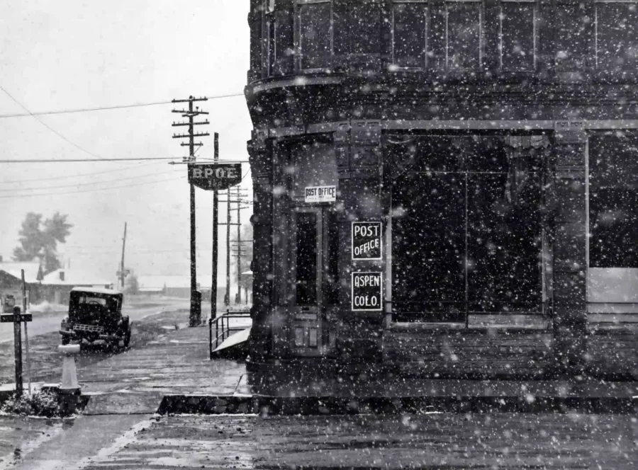 Post Office Aspen Colorado 1941 by Marion Post Wolcott — Post Office Aspen Photography Print