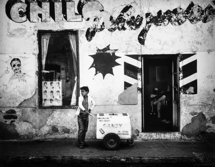 Ice Cream Boy in Front of by Max Yavno — Ice Cream Boy Photography Print
