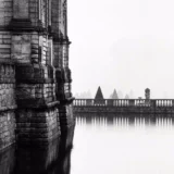 Michael Kenna Mist and Moat Vaux Le Vicomte France Photography Print