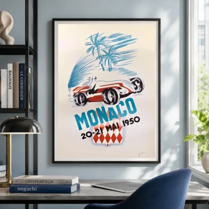 Monaco Grand Prix — made for buyers collecting destination poster collector, Monaco Grand