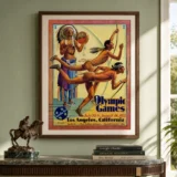 Santa Fe Railroad Poster, 1932 Travel Wall Art Print