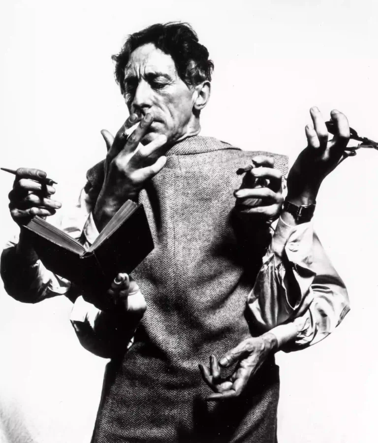 Jean Cocteau Multiple Hands 1950 by Philippe Halsman — Jean Cocteau Photography Print