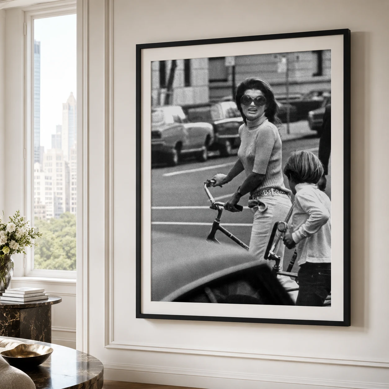 Ron Galella Jackie Kennedy — frame-ready Ron Galella photography print featuring Jackie Kennedy and
