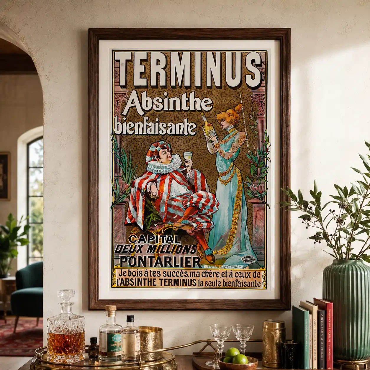 Absinthe Terminus — absinthe Terminus Poster, Early 1890s Bottle Advertising Wall Art gives