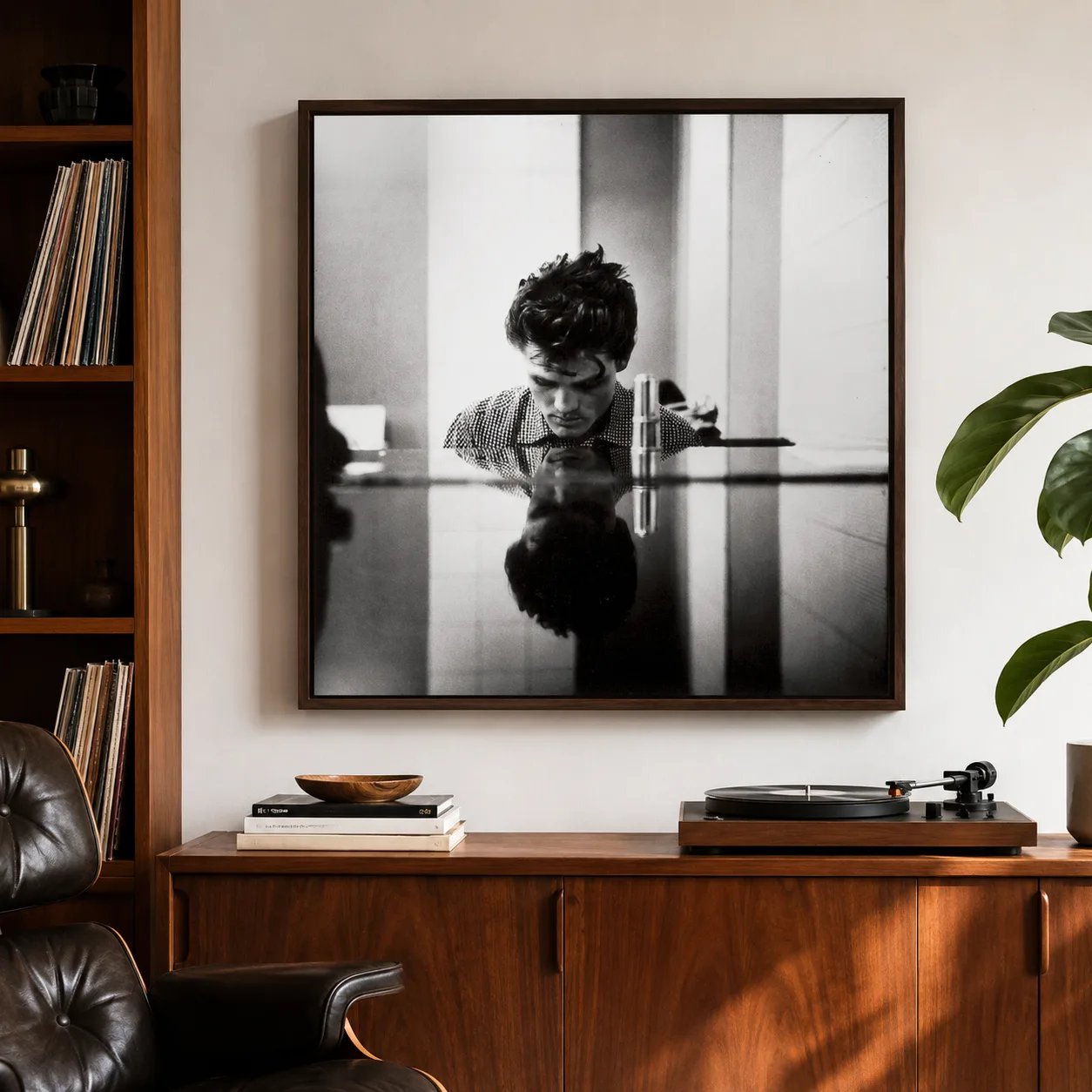 William Claxton — frame-ready William Claxton photography print featuring Chet Baker at