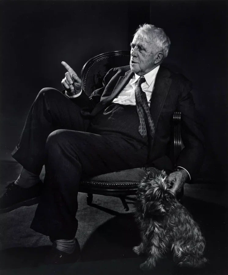 Robert Frost Oversized Gelatin Photo — robert Frost Photography Print featuring Robert Frost 1958 Oversized