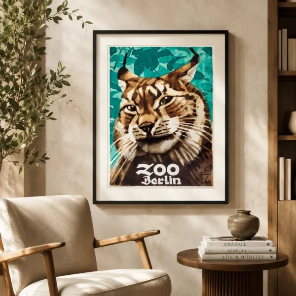 Berlin Zoo Poster, 1930s Entertainment Wall Art Print