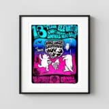 13th Floor Elevators 1967 Vulcan Gas Company Austin, TX Concert Poster