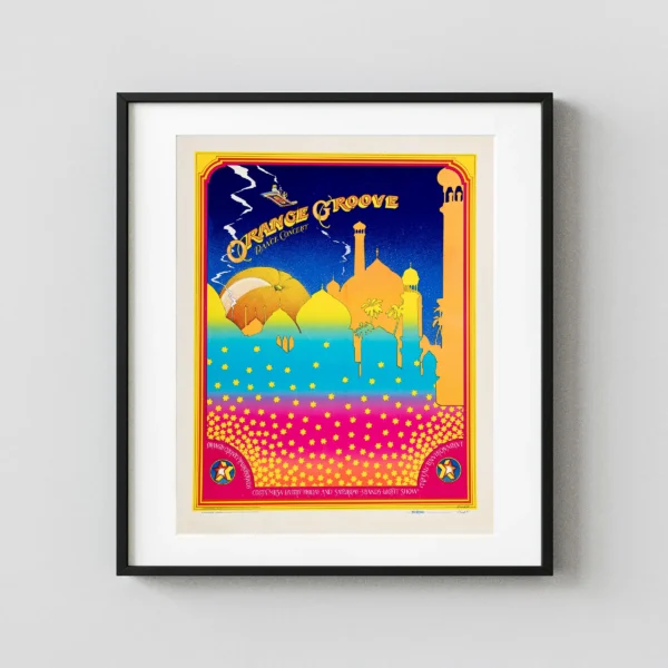 "Orange Groove" 1968 Costa Mesa, CA Concert Poster