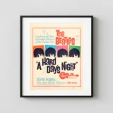 A Hard Day's Night (United Artists, 1964) Music Poster