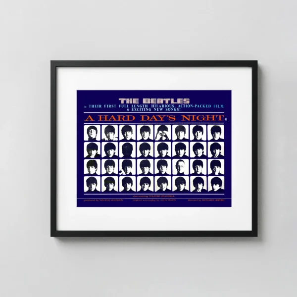 A Hard Day's Night (United Artists, 1964) Music Poster - Alternate Design