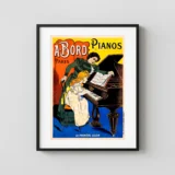 A. Bord Pianos - La Première Leçon Music Poster