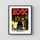 AC/DC, Judas Priest 1979 Essen, Germany Concert Poster
