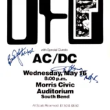 AC/DC, UFO 1979 South Bend, IN Concert Poster