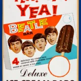 Beatles Ice Cream Bars Promotional Display Poster (NEMS, 1965)