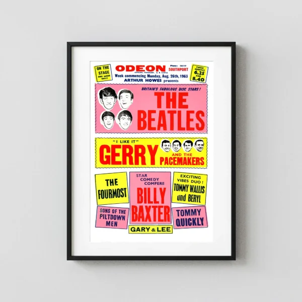 Beatles Southport Odeon Concert Poster (UK, 1963)