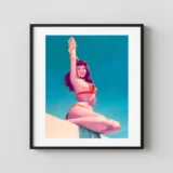 Bettie Page Circa 1954 Nude Photography Print