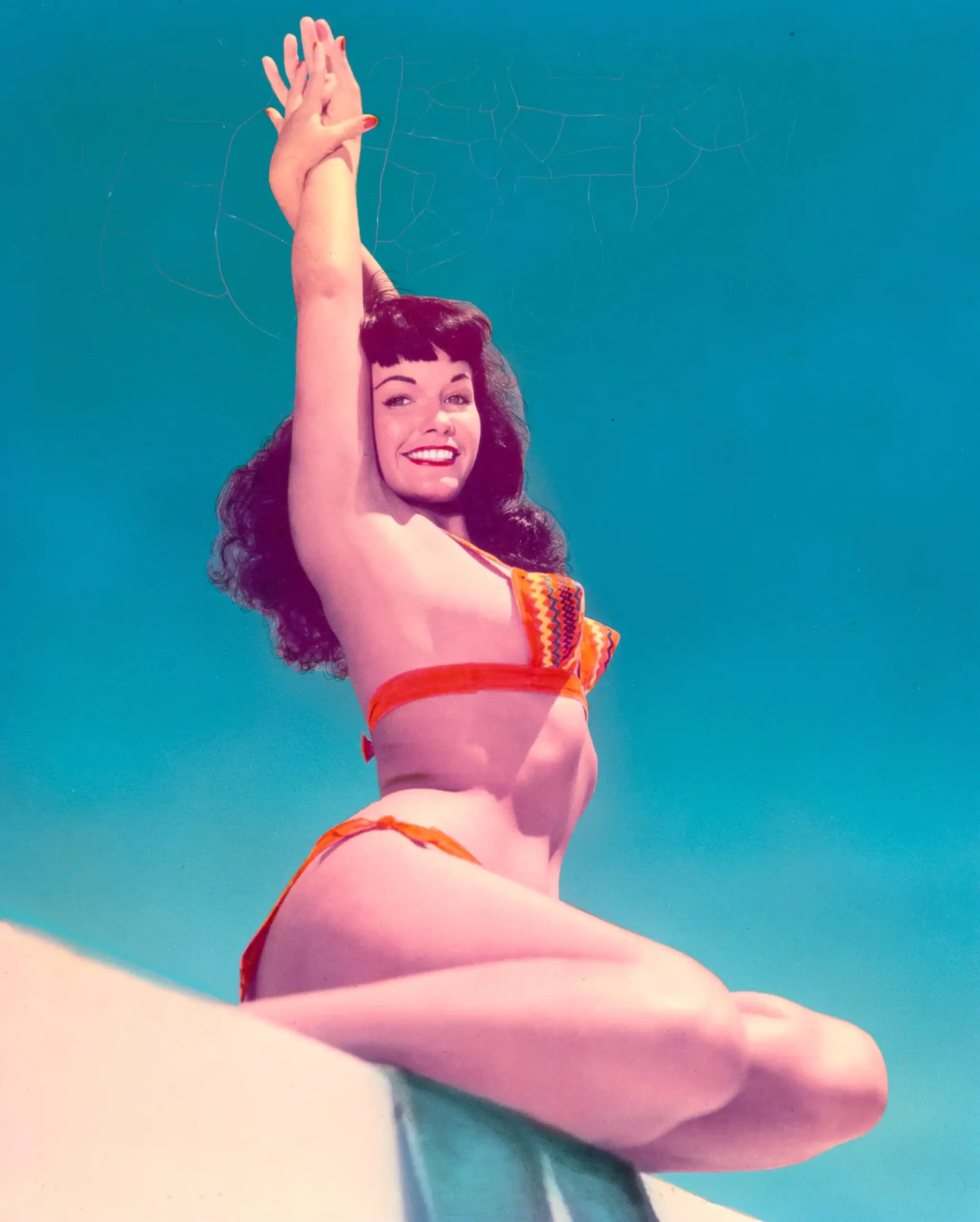Bettie Page Circa 1954 Nude Photography Print