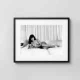 Bettie Page With A Plush Cheetah Circa 1954 Nude Photography Print