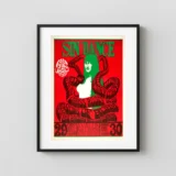Big Brother & Holding Company 1966 "Sin Dance" Concert Poster