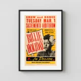 Billie Holiday 1949 "America's No. 1 Song Stylist" Globe Concert Poster