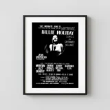 Billie Holiday 1957 Greenwich Village, NYC Large Handbill Music Poster