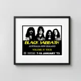 Black Sabbath, Ozzy Osbourne 1973 Australia-New Zealand Tour Poster