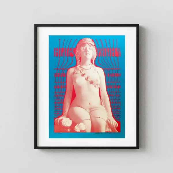 Blues Project 1967 San Francisco Neon Rose "Test Print" Concert Poster