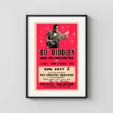 Bo Diddley Crystal Ballroom Concert Poster (1967)