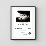 Bob Dylan 1961 Carnegie Chapter Hall Concert Flyer Music Poster