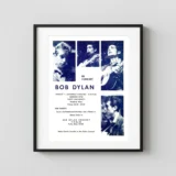 Bob Dylan 1964 Tufts University Concert Music Poster