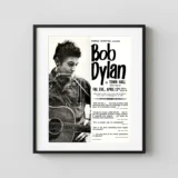 Bob Dylan Concert Handbill (1963) Music Poster
