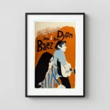 Bob Dylan & Joan Baez 1965 Concert Poster
