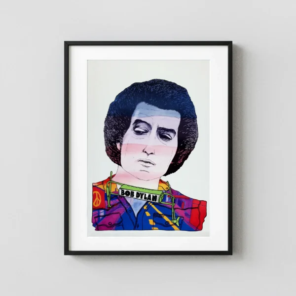 Bob Dylan Poster (JPS, 1975). Polish Music Poster