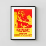 Bob Marley and the Wailers Palais Des Congres 1979 Concert Poster