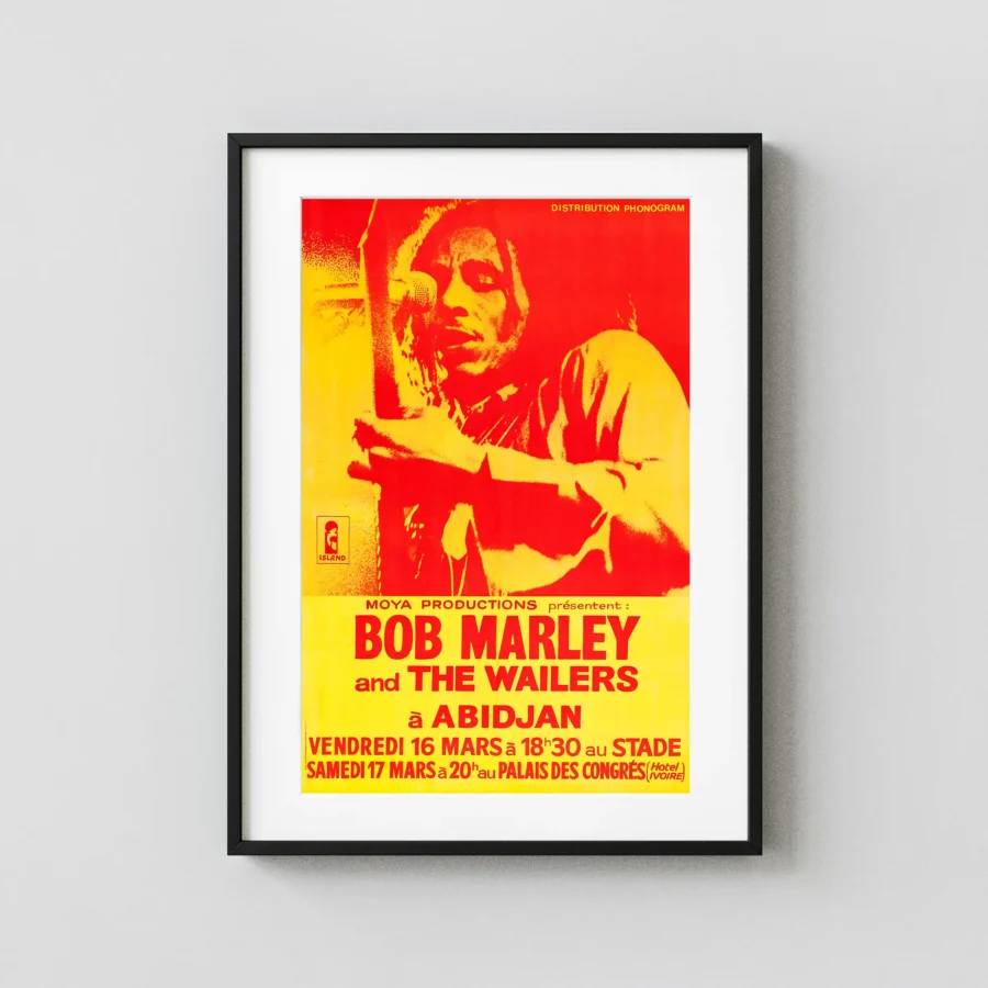 Bob Marley and the Wailers Palais Des Congres 1979 Concert Poster