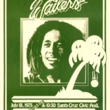 Bob Marley and the Wailers 1978 Santa Cruz, CA Concert Poster