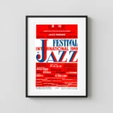 Charlie Parker, Miles Davis Paris International Jazz Festival Poster (1949)