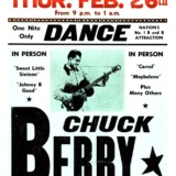 Chuck Berry 1959 Klamath Falls, OR "Johnny B. Goode" Concert Poster