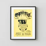Cream (Eric Clapton) 1968 Fillmore, Winterland Concert Poster