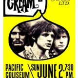 Cream (Eric Clapton) 1968 Vancouver, B.C., Canada Concert Poster