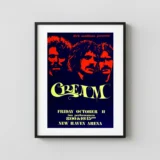 Cream with Eric Clapton 1968 New Haven, CT Farewell Tour Concert Poster