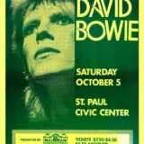 David Bowie Diamond Dogs-Era 1974 Minnesota Concert Poster