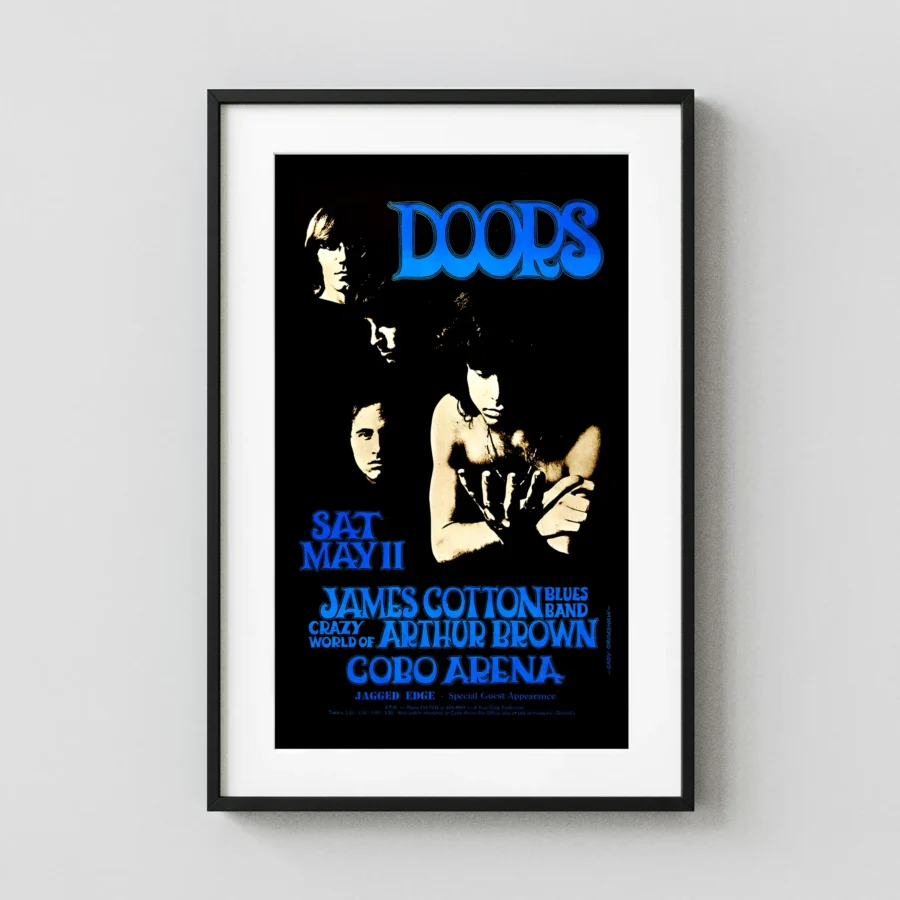 Doors, James Cotton Blues Band, Crazy World of Arthur Brown Cobo Concert Poster