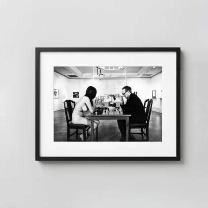 Duchamp Playing Chess With Eve Babitz 1964 Nude Photography Print