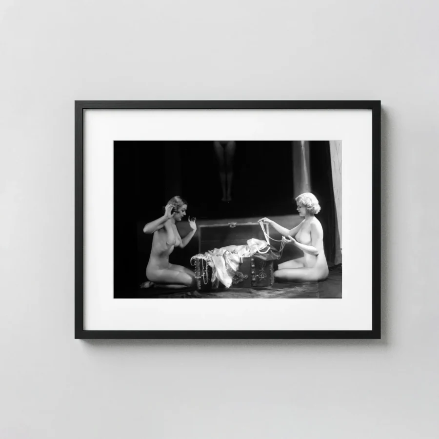 Elsie Winston Circa 1920 Nude displayed as a framed wall mockup
