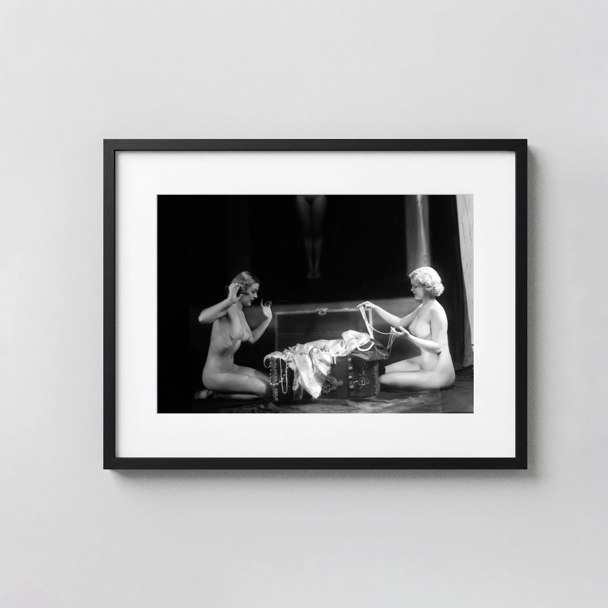 Elsie Winston Circa 1920 Nude displayed as a framed wall mockup
