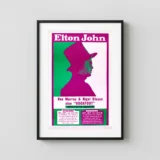 Elton John 1971 New York State Concert Poster