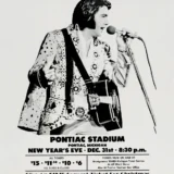 Elvis Presley 1975 Pontiac, MI New Year's Eve Concert Poster