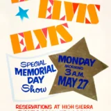 Elvis Presley High Sierra Cutout Stand-Up Promo Concert Poster